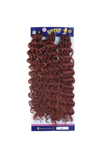 Sister Afro Dalgası Saç / Kızıl Bakır 350  