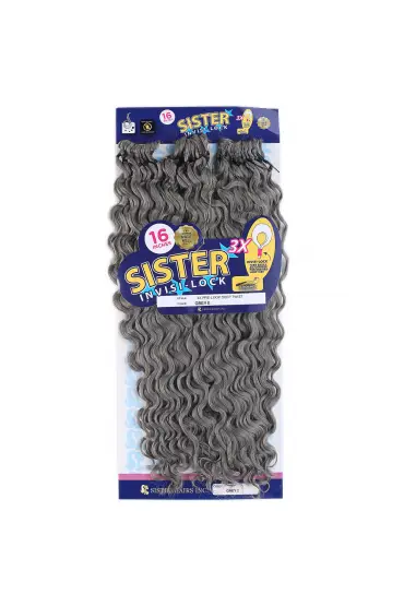 Sister Afro Dalgası Saç / Orta Ton Gri Grey 2   