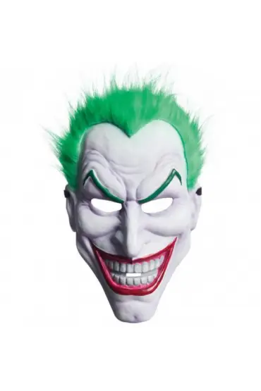 Yeşil Saçlı Plastik Killer Joker Maskesi 31x22 cm  