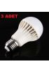 7W Enerji Tasarruflu Led Ampul ( 3 Adet )  