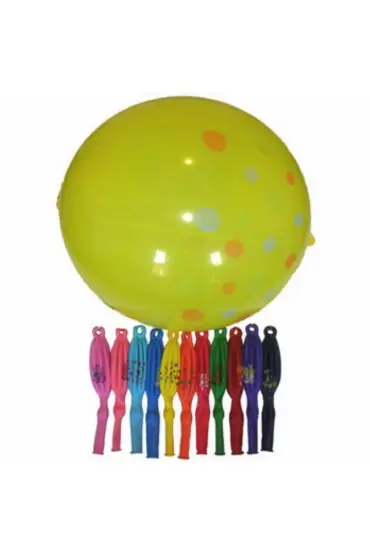 Lastikli Punc Balon - 50 Adet  