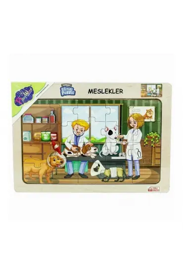  193 Ahşap Eğitici Puzzle Meslekler