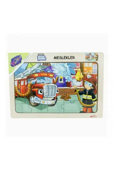  193 Ahşap Eğitici Puzzle Meslekler