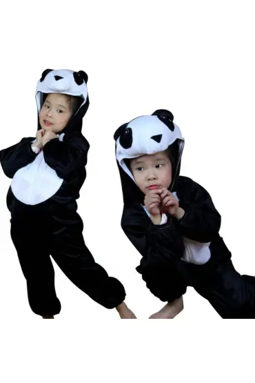 Çocuk Panda Kostümü 2-3 Yaş 80 cm  