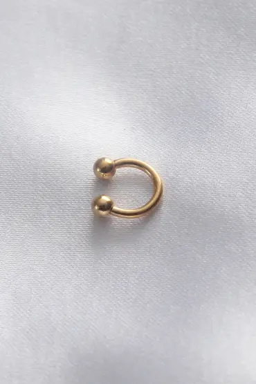  741 -  316L Cerrahi Çelik Küçük Minimal Gold Renk Halka Piercing