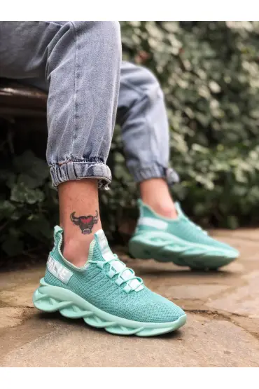  946 Phantom Yüksek Taban Tarz Sneakers Mint Yeşil Erkek Spor Ayakkabısı