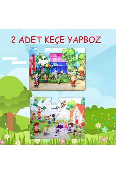  247  Oyun Parkı 5+ Keçe Yapboz - 5 Yaş Puzzle