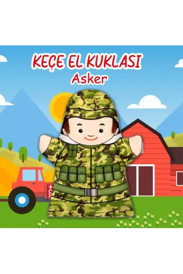  247  Asker Meslekler Keçe El Kukla