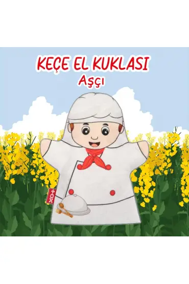  247  Aşçı Meslekler Keçe El Kukla