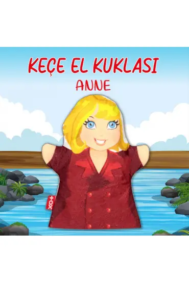  247  Anne Aile Bireyleri Keçe El Kukla