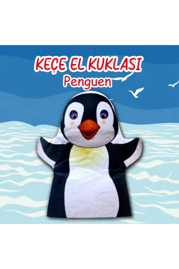  247  Penguen Vahşi Hayvanlar Keçe El Kukla