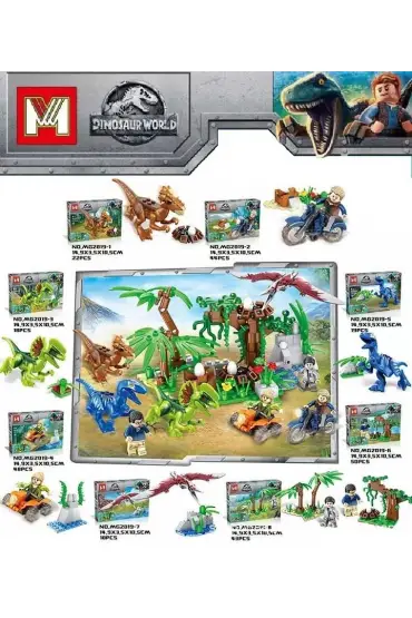  505 Dinosaur World Dinazor Lego Seti 18 Parça