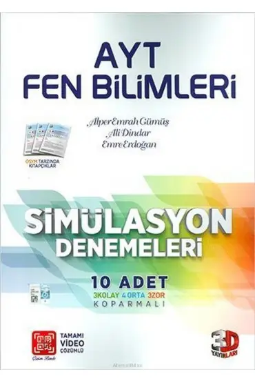  404 3D AYT Fen Bilimleri Video Çözümlü Simülasyon Denemeler (Yeni)