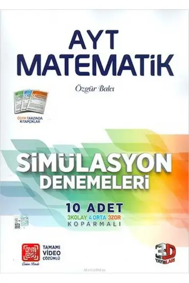  404 3D AYT Matematik 10 lu Simülasyon Denemeleri Video Çözümlü (Yeni)