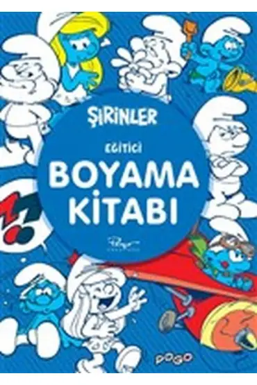  404 Eğitici Boyama Kitabı - Şirinler