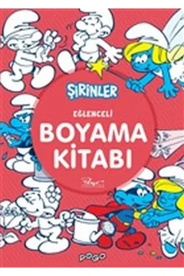  404 Eğlenceli Boyama Kitabı - Şirinler