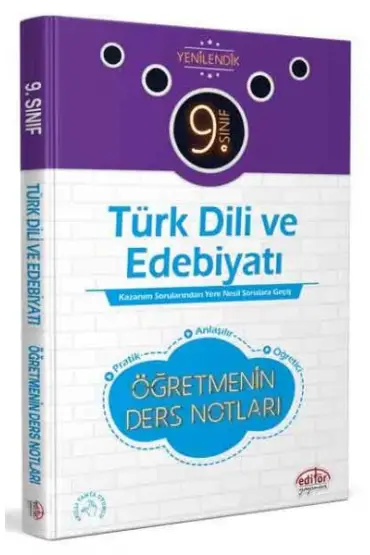  404 Editör 9. Sınıf Türk Dili Edebiyatı Öğretmenin Ders Notları