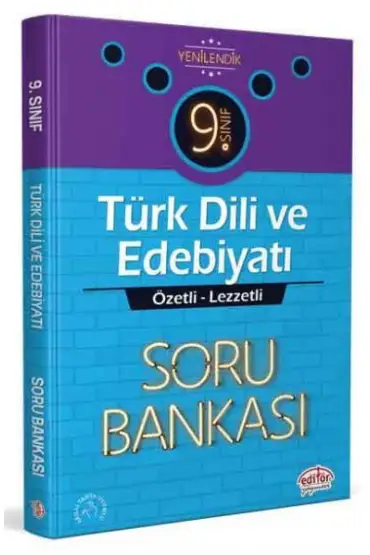  404 Editör 9. Sınıf Türk Dili ve Edebiyatı Özel Lezzetli Soru Bankası (YENİ)