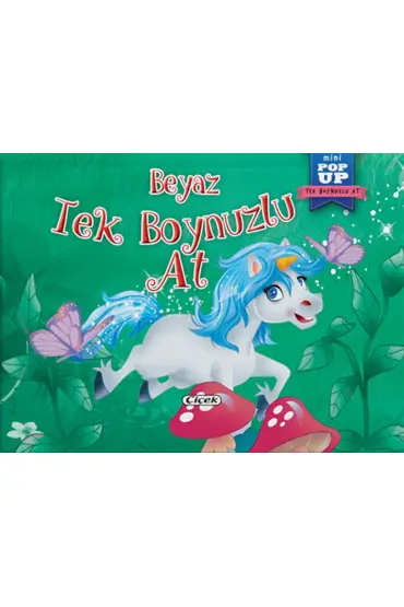  404 Pop-Up Mini Tek Boynuzlu At - Beyaz Tek Boynuzlu At