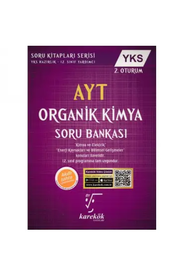  404 Karekök AYT - YKS 2. Oturum Organik Kimya Soru Bankası (Yeni)