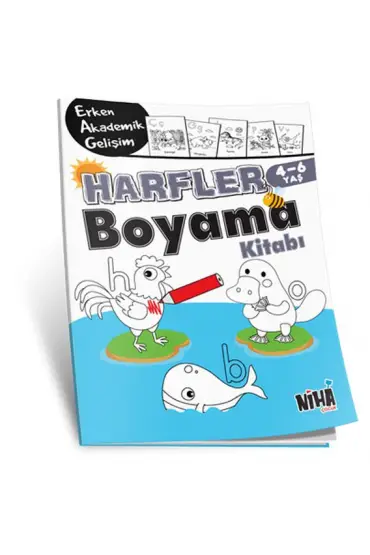  404 EAG Harfler Boyama Kitabı 4-6 Yaş