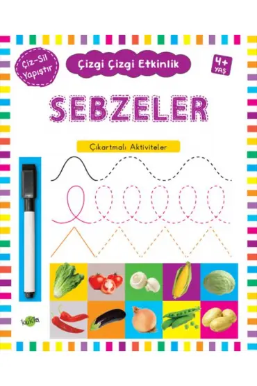  404 Çizgi Çizgi Etkinlik - Sebzeler (4+ Yaş)