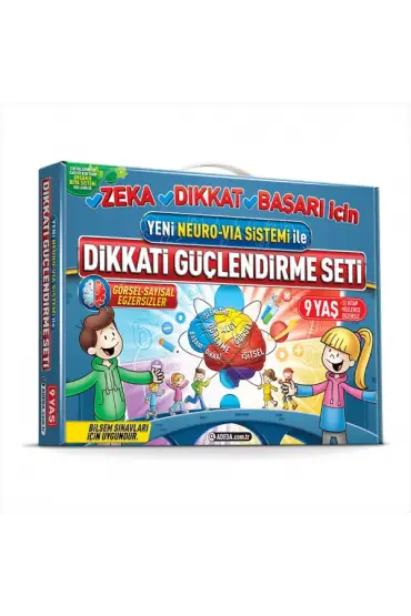  404 Dikkati Güçlendirme Seti 3. Sınıf 9 Yaş (3 Kitap Karton Kutu Set)