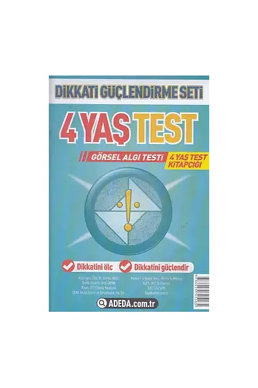  404 Dikkati Güçlendirme Seti Yaprak Test 4 Yaş