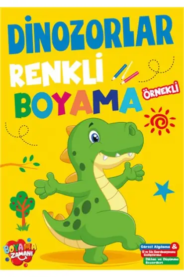  Renkli Boyama Dinozorlar