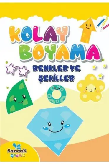  Kolay Boyama - Renkler ve Şekiller