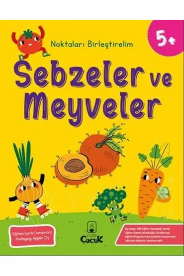  Noktaları Birleştirelim - Sebzeler ve Meyveler +5 Yaş