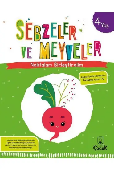  Noktaları Birleştirelim - Sebzeler ve Meyveler 4 Yaş