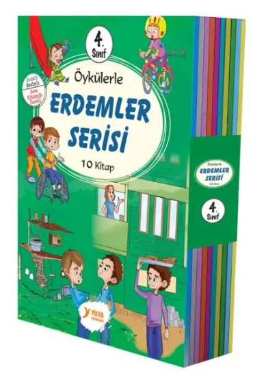  Öykülerle Erdemler Serisi 4.Sınıflar 10 Kitap