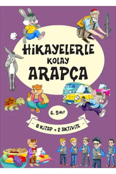  6. Sınıf Hikayelerle Kolay Arapça (8 Kitap + 2 Aktivite)