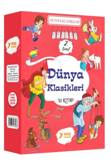  2. Sınıf Dünya Klasikleri - 10 Kitap Takım