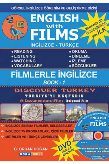  English with Films Book 1 (DVD'li)