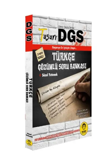  Tasarı 2022 DGS Türkçe Çözümlü Soru Bankası