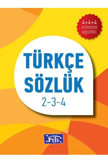  İlköğretim Türkçe Sözlük Karton Kapak 2-3-4