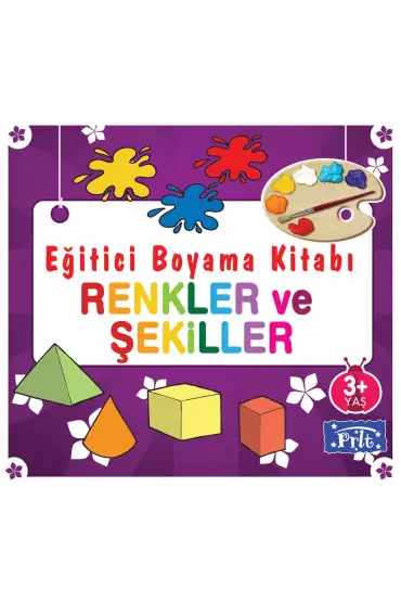  Eğitici Boyama Kitabı - Renkler ve Şekiller