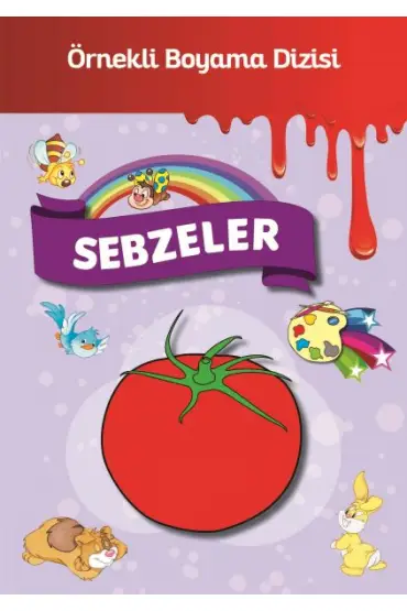  Örnekli Boyama - Sebzeler