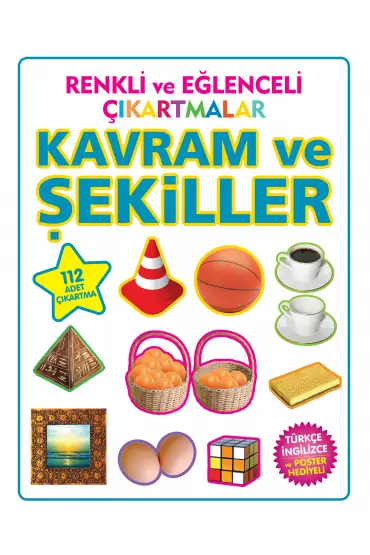  Renkli ve Eğlenceli Çıkartmalar Kavram ve Şekiller