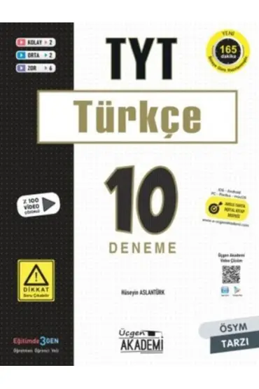  Üçgen Akademi TYT Türkçe 10 lu Deneme Sınavı