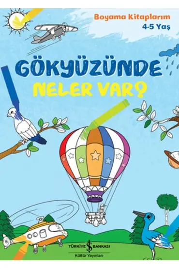  Gökyüzünde Neler Var? - Boyama Kitaplarım 4-5 Yaş