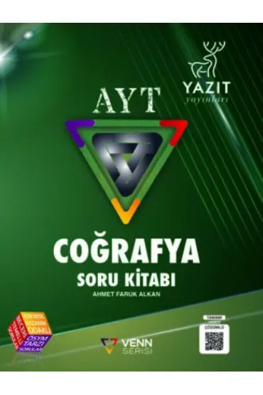  Yazıt AYT Coğrafya Venn Serisi Soru Kitabı