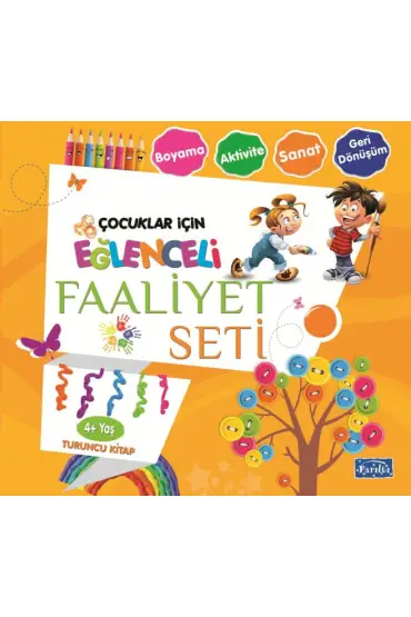  Eğlenceli Faaliyet Seti - Turuncu Kitap - 4+ Yaş