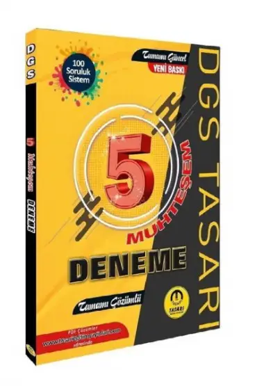  Tasarı DGS 5 Muhteşem Çözümlü Deneme