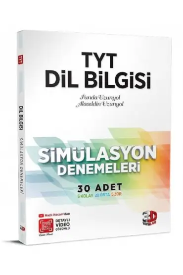  3D TYT Dil Bilgisi Simülasyon 30 Adet Denemeleri Çözüm