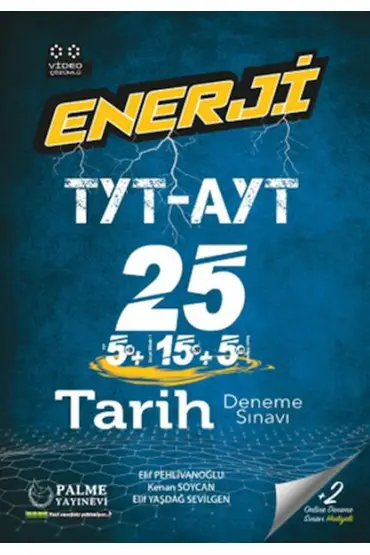  Palme Enerji Tyt-Ayt Tarih 25 Deneme Sınavı