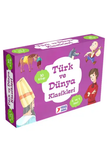  3. ve 4. Sınıflar için Türk ve Dünya Klasikleri (10 Kitap)