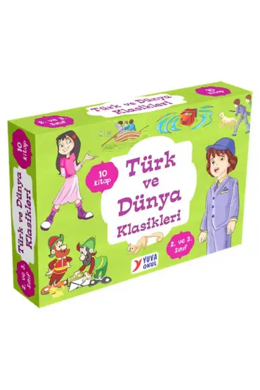  2. ve 3. Sınıflar için Türk ve Dünya Klasikleri (10 Kitap)